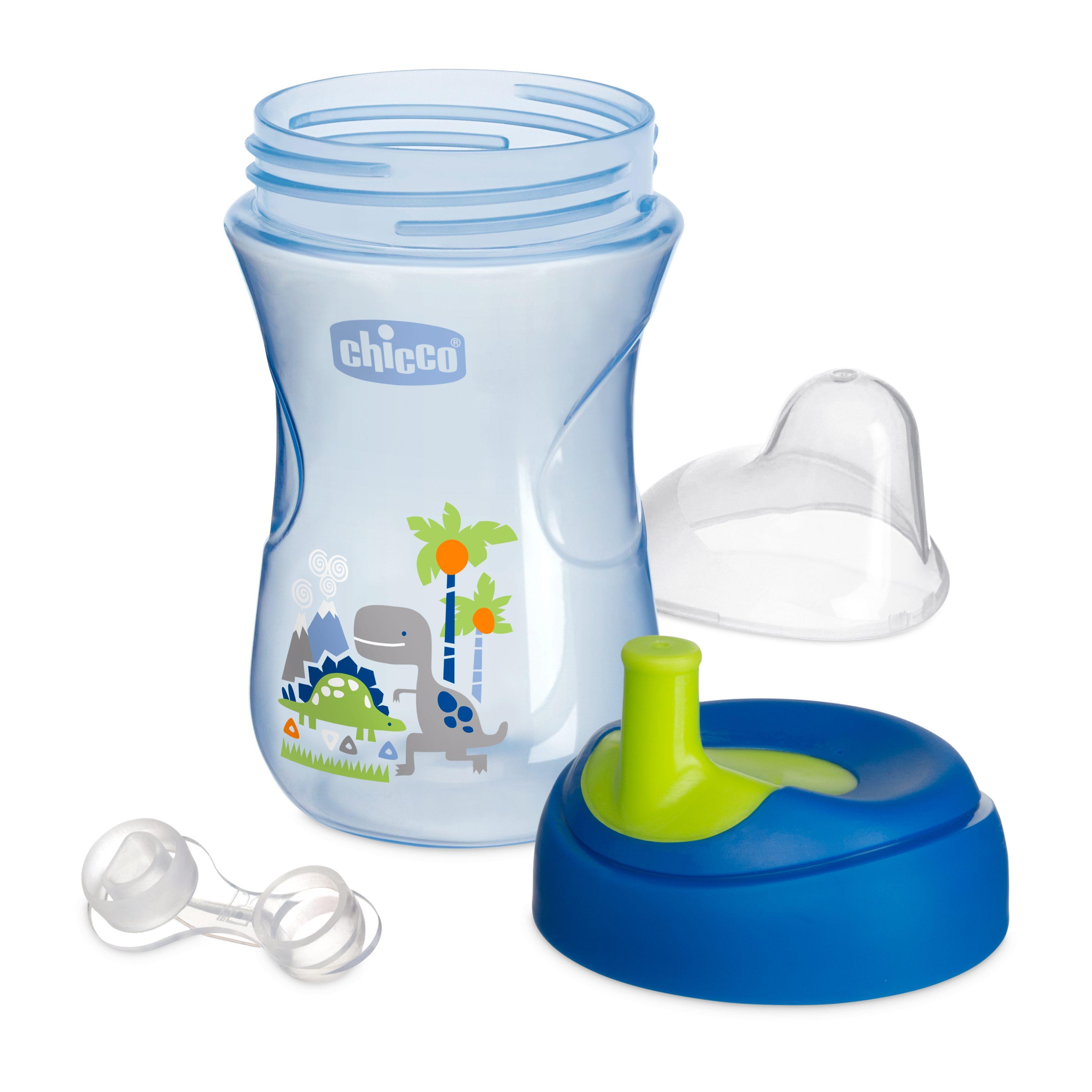 CHICCO-KUBEK NIEKAPEK Z USTNIKIEM W KSZTAŁCIE SŁOMKI 266 ML 12M