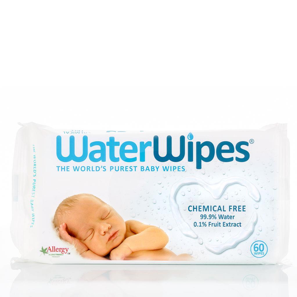 WaterWipes, Chusteczki nasączane czystą wodą,